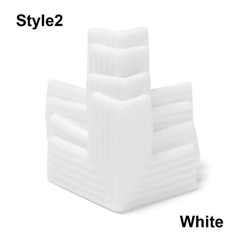 a white plastic chair with the words style 2 and white