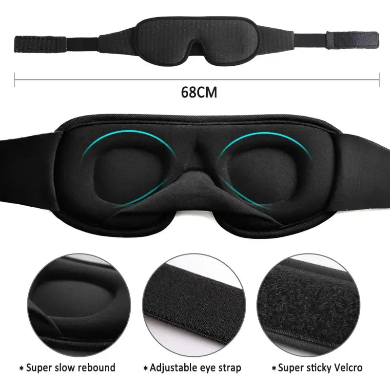 the adjustable sleep mask with adjustable straps