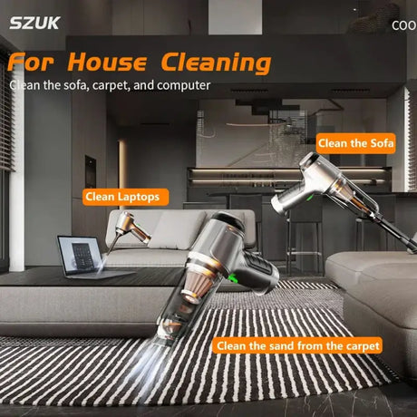 a robot vacuum cleaning a living room