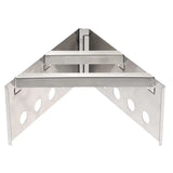 a stainless steel shelf bracket