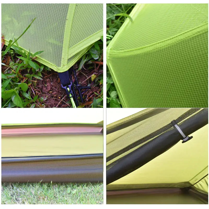 the green and black mesh fabric is used to protect the grass