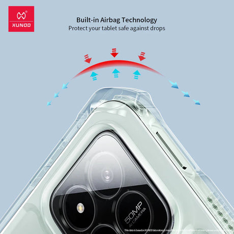 Tablet case with airbag technology.