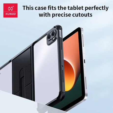 Tablet case with precise cutouts.