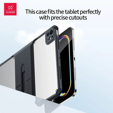 Tablet case with precise cutouts.
