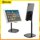 a tablet stand with a tablet on it