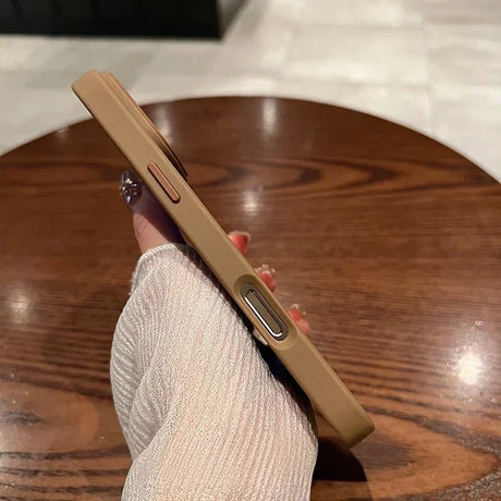 Tan phone case.