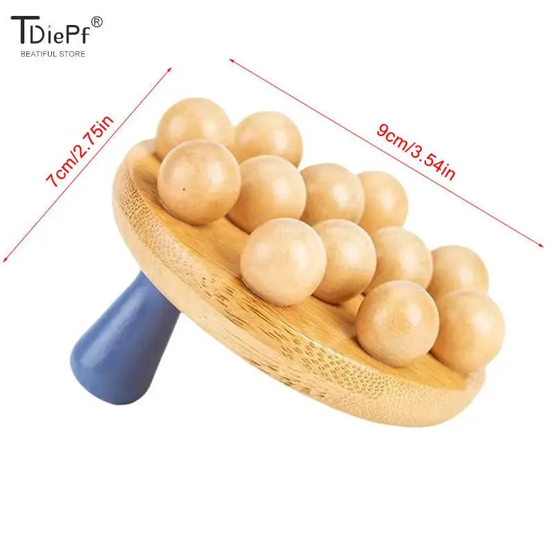 a wooden spoon with a wooden spoon full of eggs