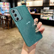 Teal glittery smartphone case with three camera cutouts.