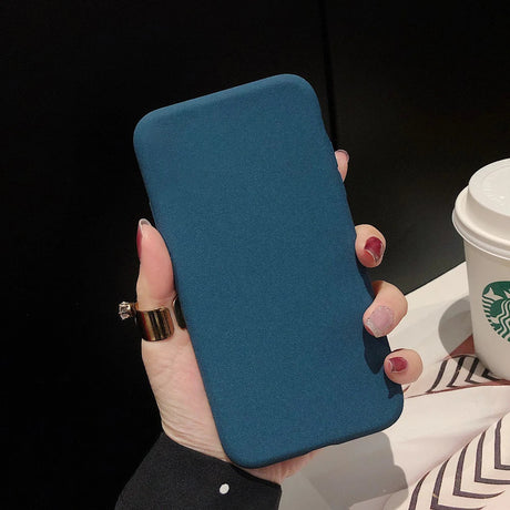 Teal phone case.