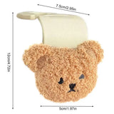 a teddy bear shaped tissue holder
