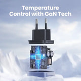 The temperature control device is shown on top of a snow covered mountain