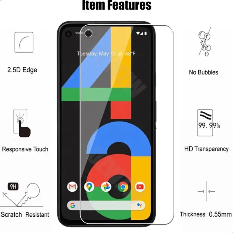 tempered screen protector for google pixel