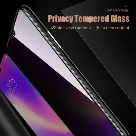 the iphone x is shown with a glass screen protector