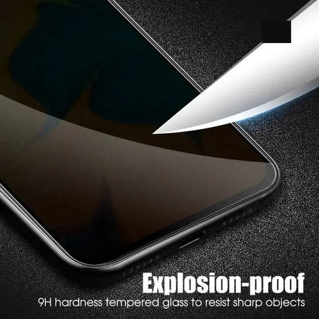 a close up of a glass screen protector