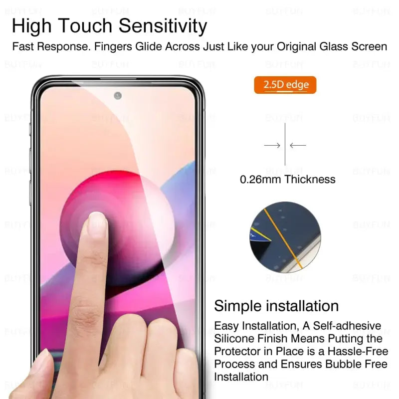 someone is touching the screen of a smartphone with their finger