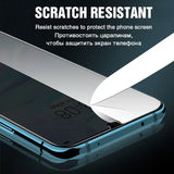 a smartphone with a screen protector on it
