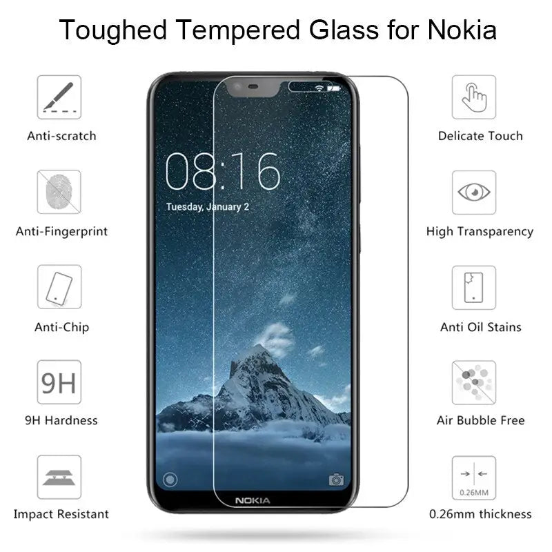 tempered screen protector for nokia x