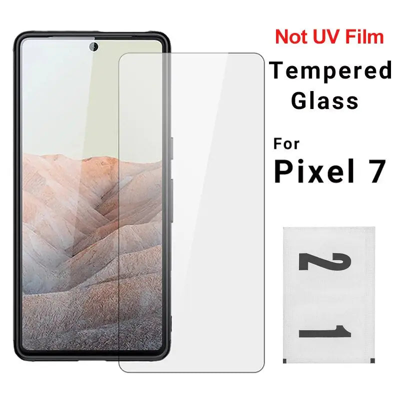 a close up of a glass screen protector for the pixel 7