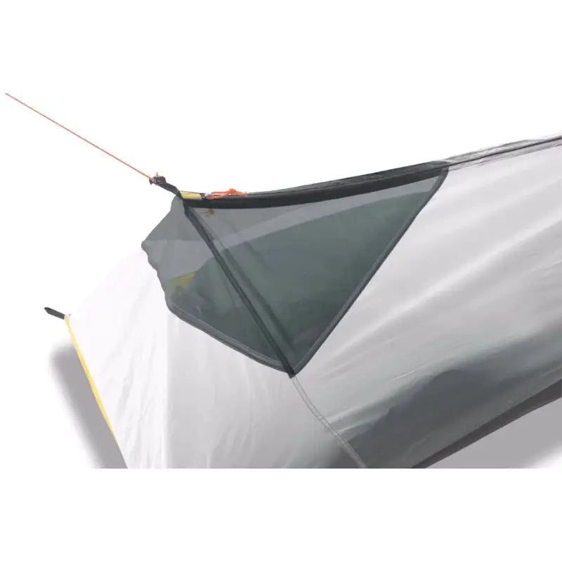 the north face tent with the door open