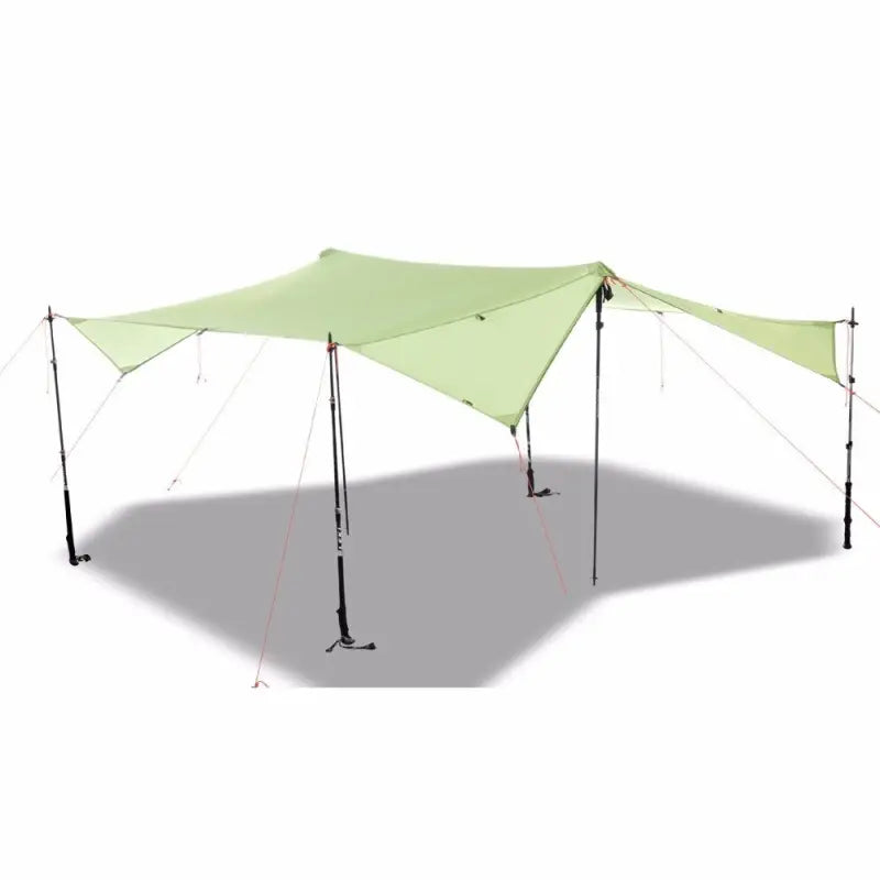 the canopy tent is a great shade for camping