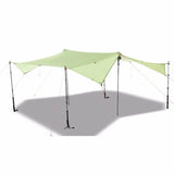 the canopy tent is a great shade for camping