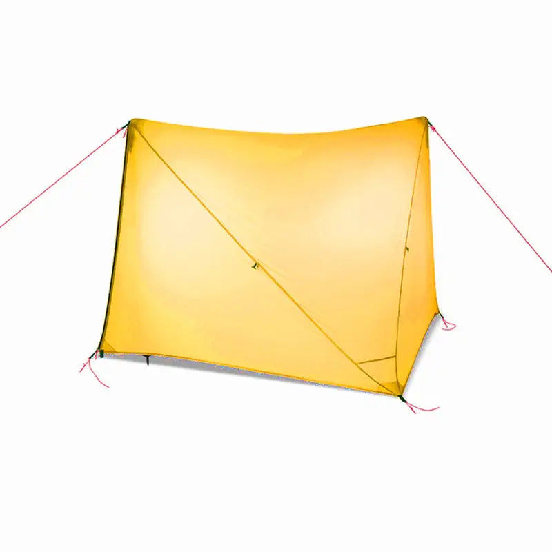 the north face tent with the inner section closed