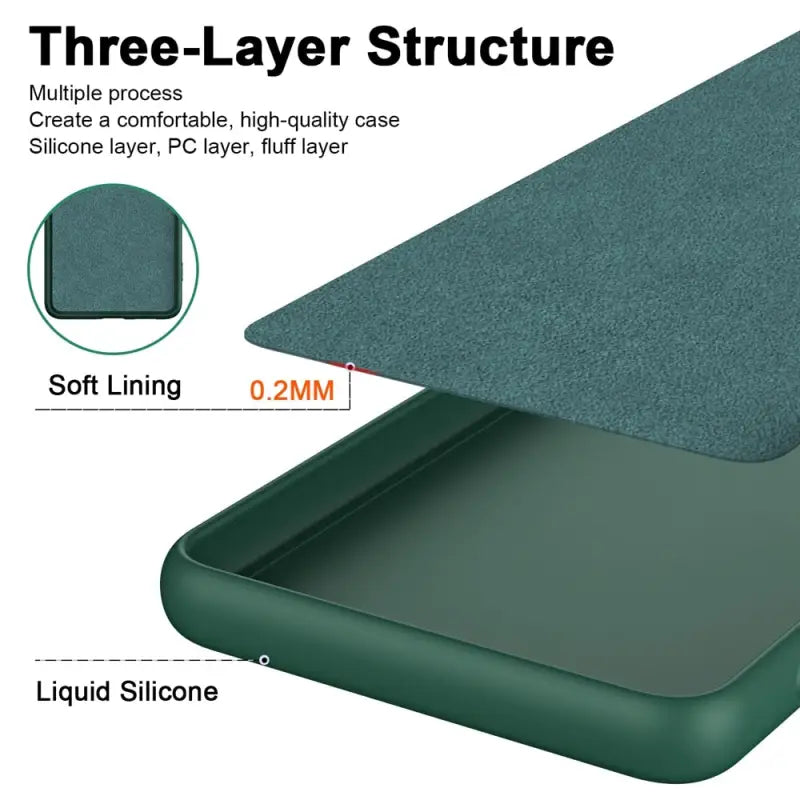 the three layer structure of the surface is shown with the bottom layer and bottom layer