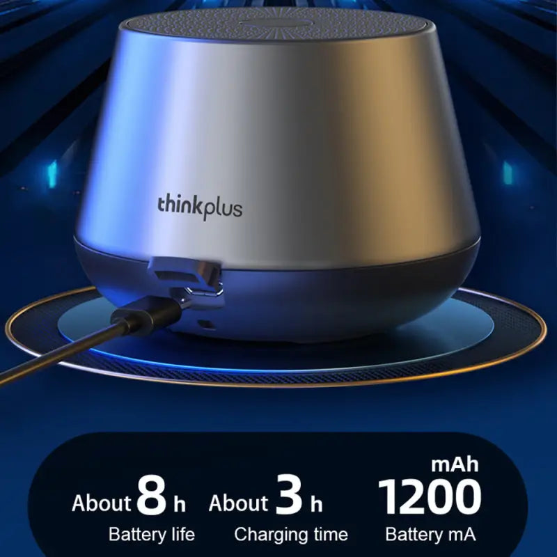 a bluetooth speaker with a bluetooth logo on it