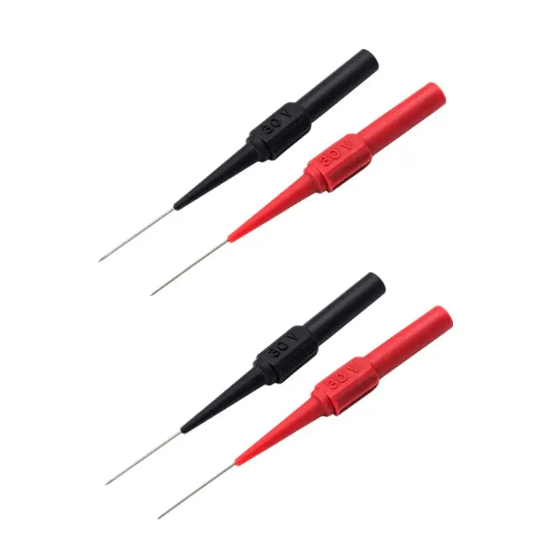 a set of three red and black electrical tools