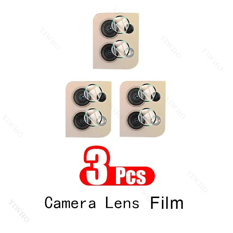 three cameras with a lens and a camera on each side
