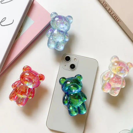 a phone case with a bear design on it