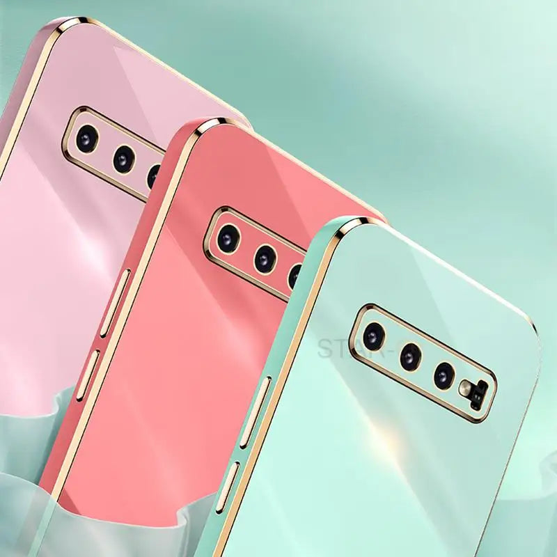 three different colored cases for the samsung s8