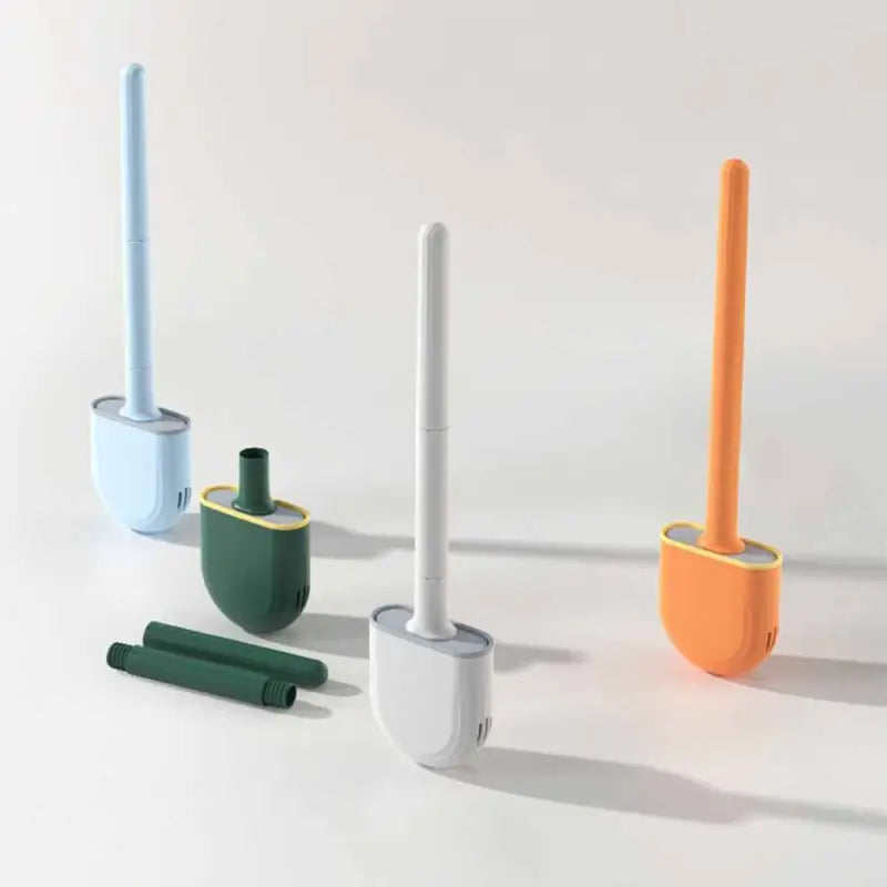 a group of different colored plastic objects