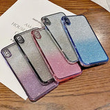 three colors glitter phone case