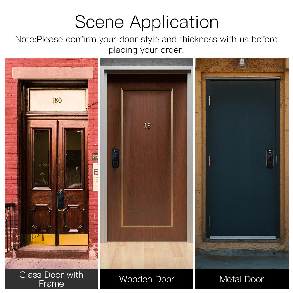 Three different door types.