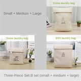 the three pieces of the small canvas bag