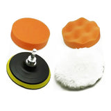 a close up of a pair of polishing pads and a sponge