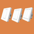 three smart light switches with no neutral and no neutral