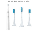 Three toothbrushs with the words’100 and sensitive ’