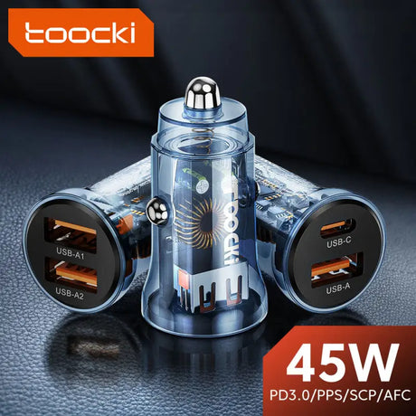 there are three usb charger with a usb port attached