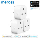 three white plugs with a smart home appliance logo on them