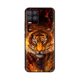 tiger with fire iphone case