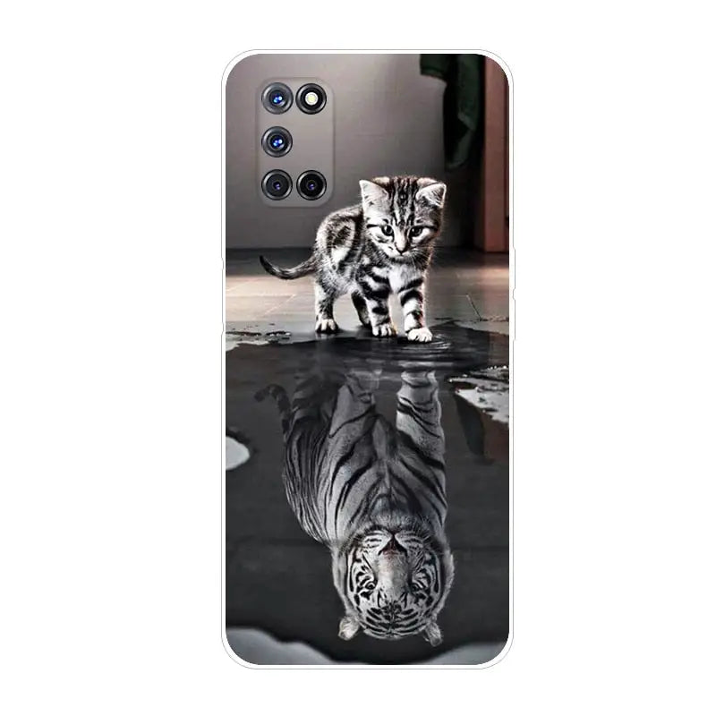 a tiger in the water phone case