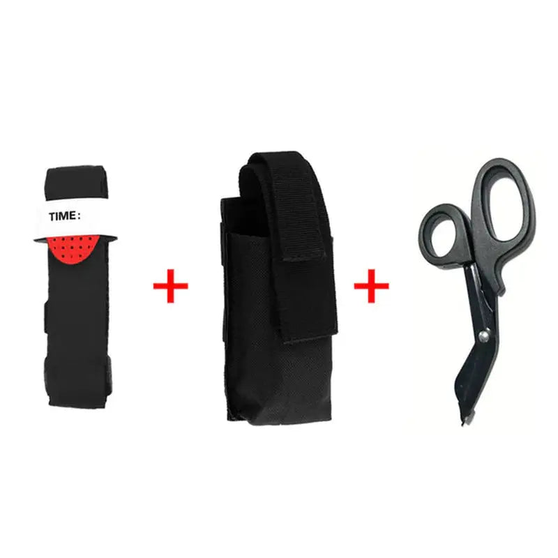 a pair of scissors and a black case