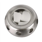 a stainless steel bearing with a hole