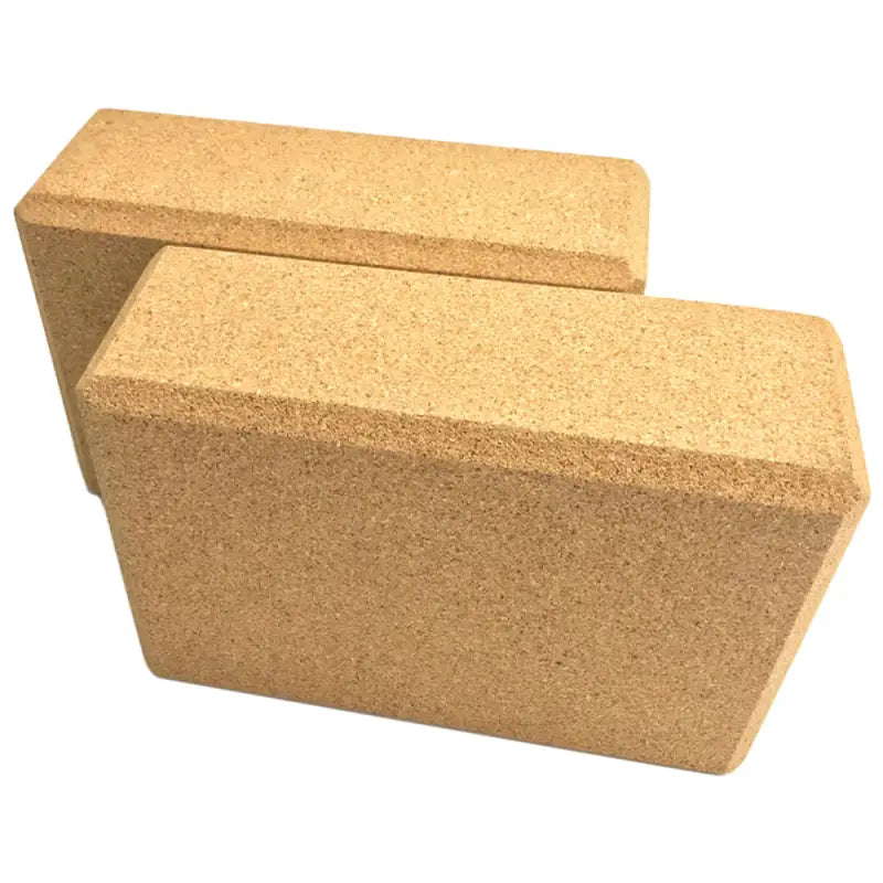 a pair of cork cork blocks