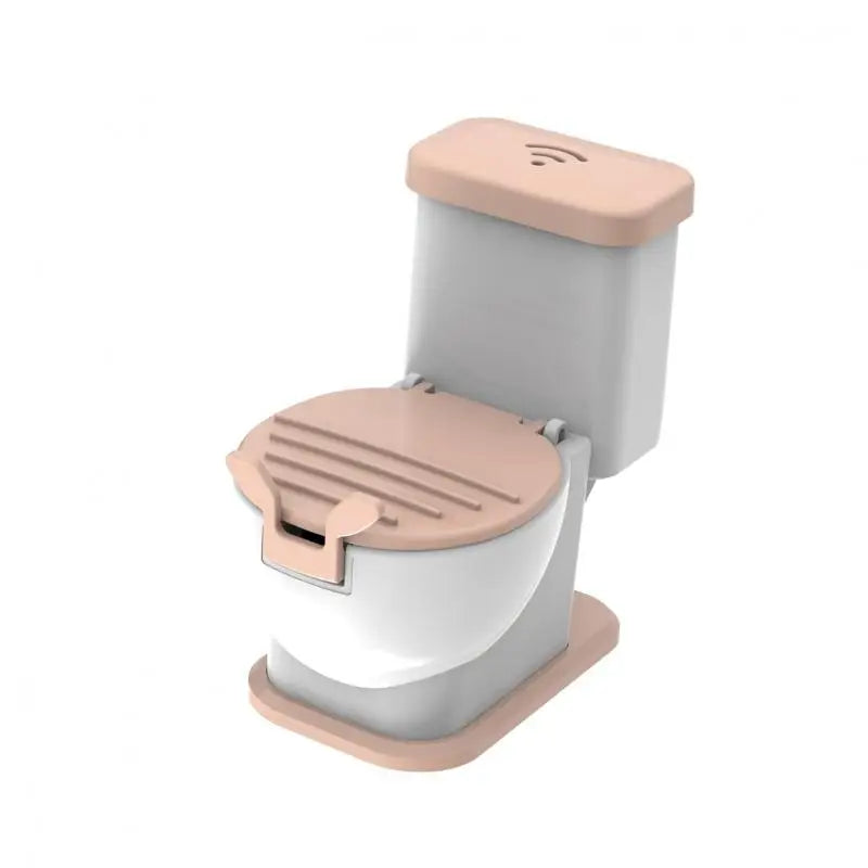 the toilet seat with a beige seat