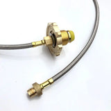 a brass hose with a brass fitting