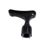 a black plastic handle for a bike