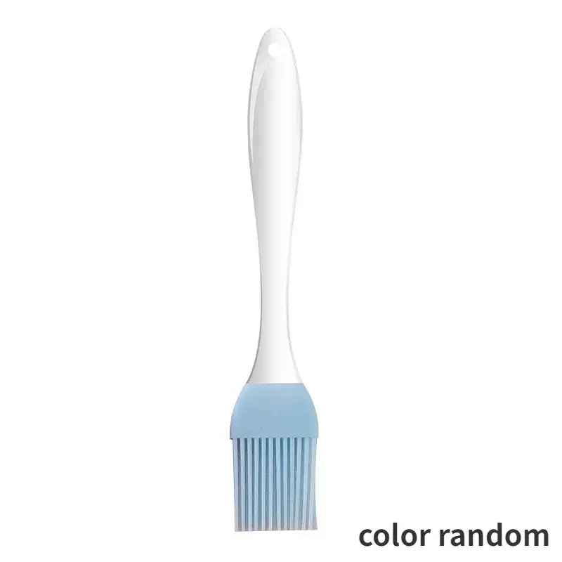 a toothbrush with a blue handle